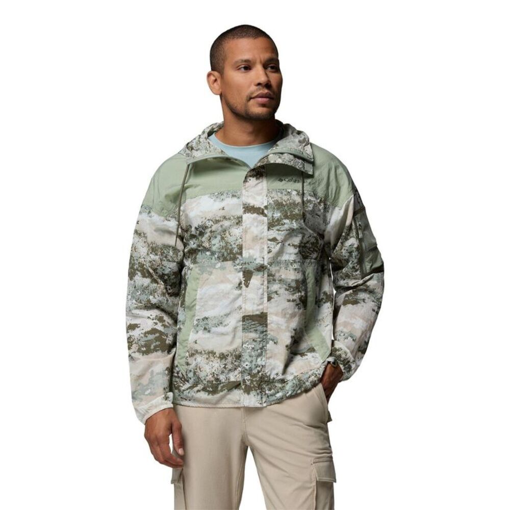 Columbia Mens Challenger Camouflage Windbreaker / Safari
